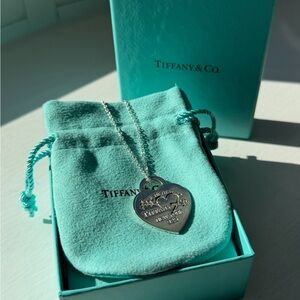 Tiffany & Co. Silver Heart Pendant Necklace